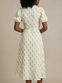 Alia-Wrap Midi Dress