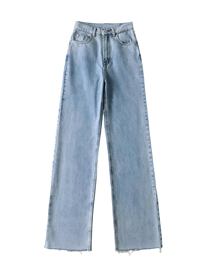 Lina–Classic Wide Denim - Vessita