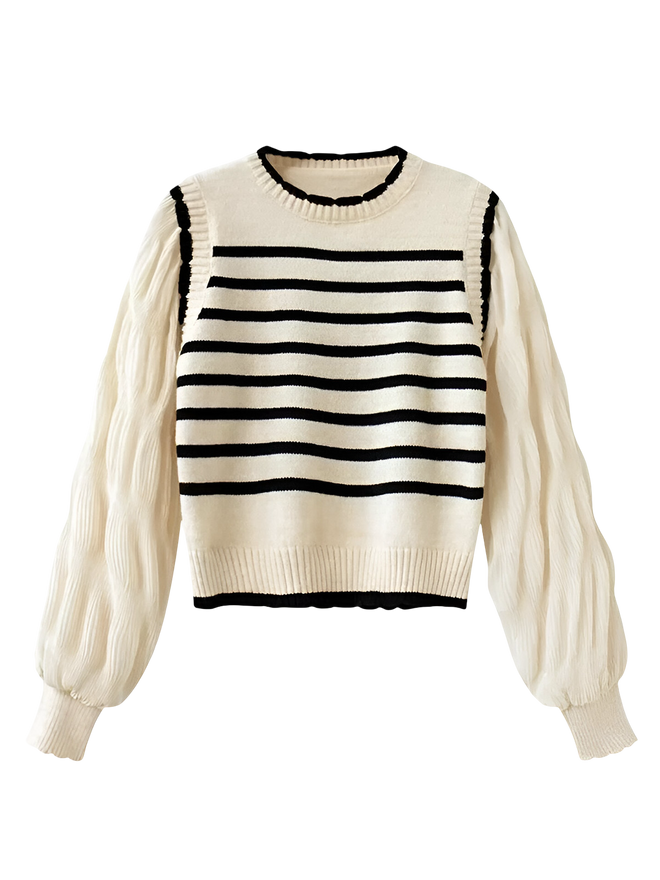 Lila-Stripe Knit