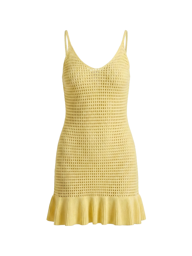 Roxana-Knit Ruffle Mini