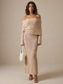 Cleo-Sheer Knit Dress