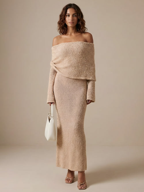 Cleo-Sheer Knit Dress