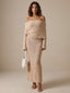 Cleo-Sheer Knit Dress