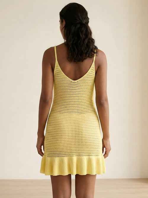 Roxana-Knit Ruffle Mini
