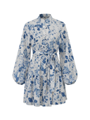 Renée-Vintage Print Dress - Vessita