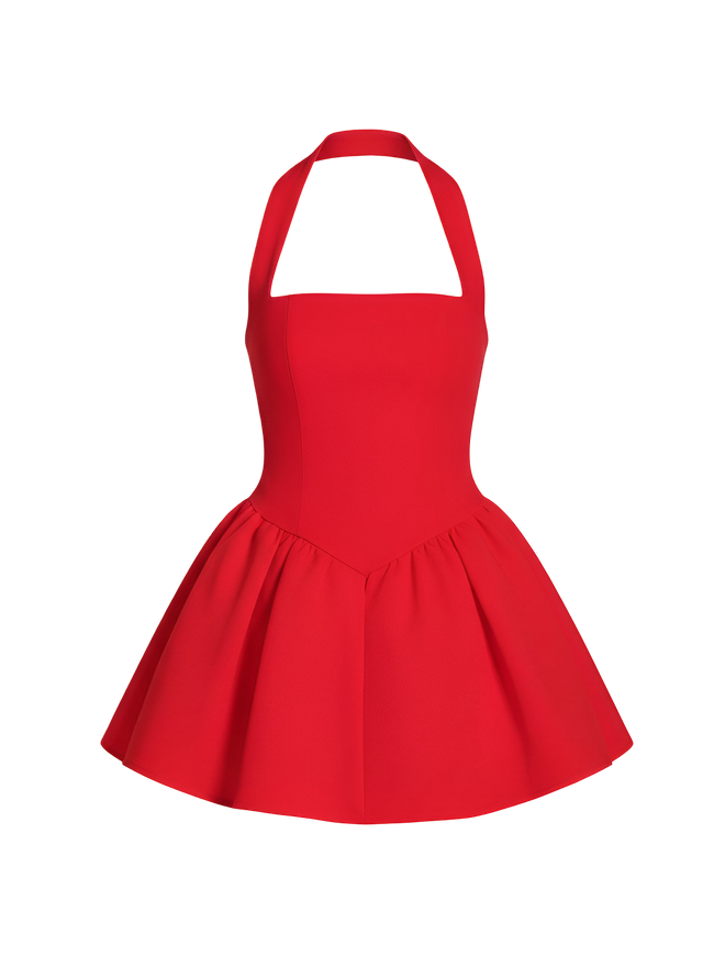 Solei-Halter Mini Dress