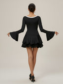 Lucia-Ruffle Button Dress