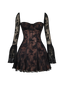 Ines-Flare Sheer Dress