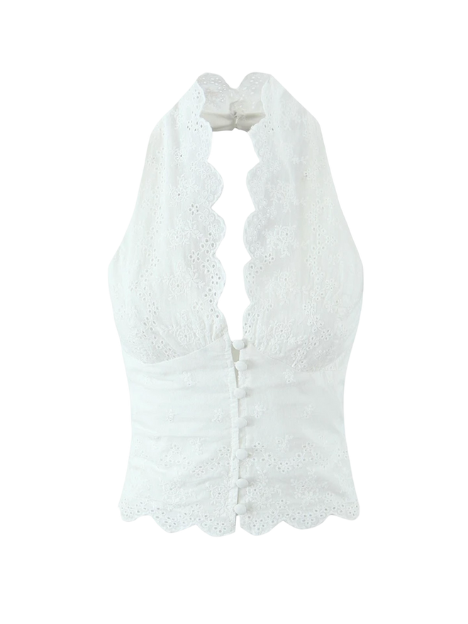 Vera-Vintage Halter Top
