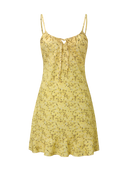 Lily-Tie Front Mini Dress - Vessita
