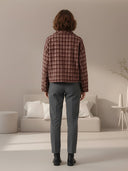 Nora-Plaid Short Coat