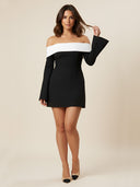 Faye-Off Shoulder Dress - Vessita
