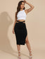 Veya–Sculpt Cut Skirt - Vessita