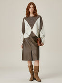 Lina-Argyle Knit