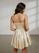 Elena-Satin Corset Dress