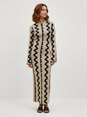 Raya–Wave Sculpt Dress - Vessita