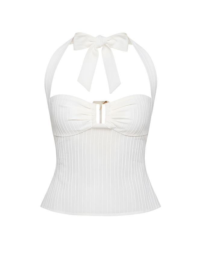 Lila-Pink Halter Top