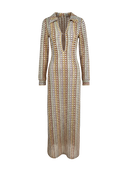 Mira-Crochet Maxi Dress