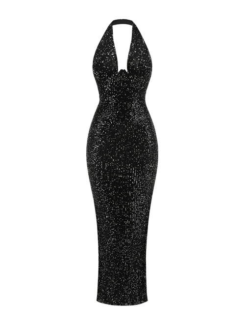 Esme-Deep V Gown