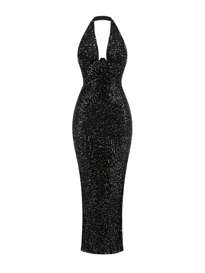 Esme-Deep V Gown