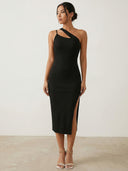 Maia–Sculpt Slit Midi - Vessita