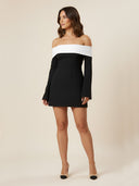 Faye-Off Shoulder Dress - Vessita