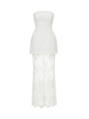 Ziora-Lace Overlay Dress