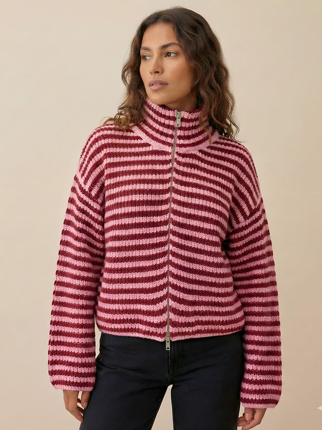Leni-Warm Stripe Top