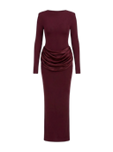 Lina-Drape Maxi Dress