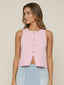 Adele-Knit Button Top