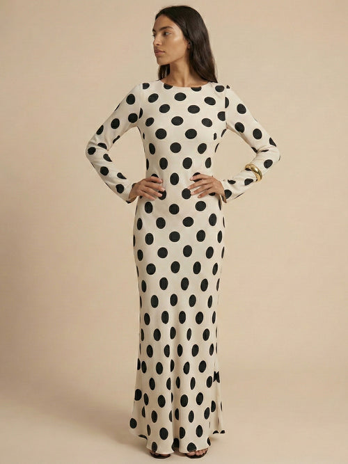Lina-Polka Dot Midi