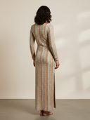 Mira-Crochet Maxi Dress
