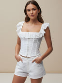Elena-Lace Corset Top