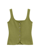 Lina-Button Knit Top