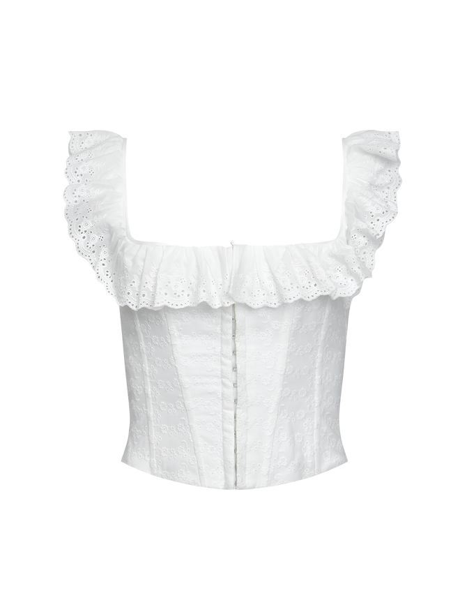 Elena-Lace Corset Top