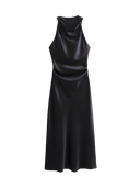 Rhea-Satin Cowl Dress