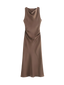 Rhea-Satin Cowl Dress