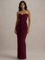 Lina-Ruched Maxi Gown