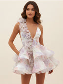 Sela–Blossom Wave Dress - Vessita