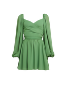 Jolie-Drape Sleeve Dress - Vessita