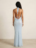 Elure-Drape Shine Dress