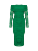 Elora-Mesh Midi Dress - Vessita