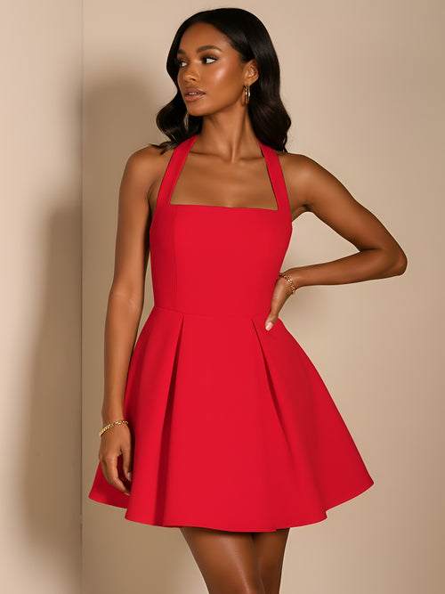 Solei-Halter Mini Dress