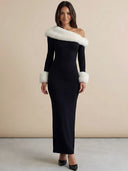 Lila-Winter Fur Dress