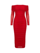 Elora-Mesh Midi Dress - Vessita
