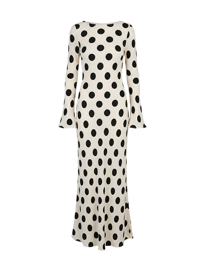 Lina-Polka Dot Midi