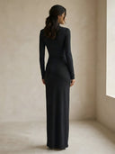 Lira-High Slit Maxi Dress - Vessita