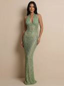 Esme-Deep V Gown