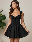 Elsa-Corset Flare Dress