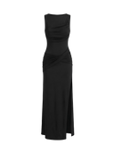 Belle-Draped Maxi Gown